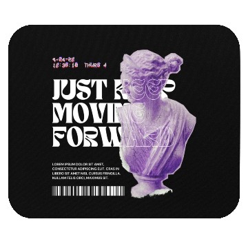 Discover Black and White Typography Mouse Pads
