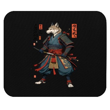 Discover Samurai wolf Mouse Pads