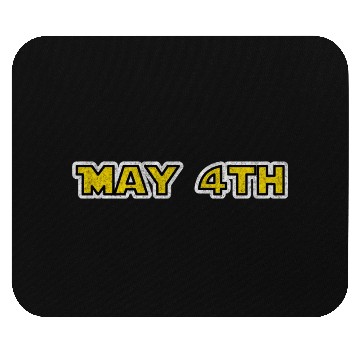 Discover may 4th yellow grunge Mouse Pads