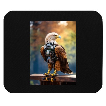Discover Robotic eagle Mouse Pads