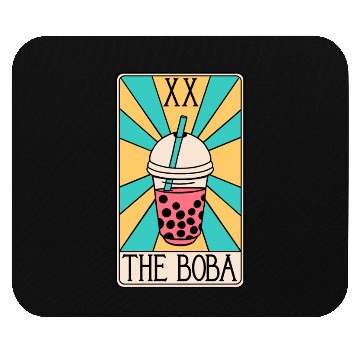 Discover Boba Tarot Card - Bubble Tea Mouse Pads
