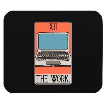 Discover The Work - Tarot Card - Workaholic Entrepreneur Mouse Pads