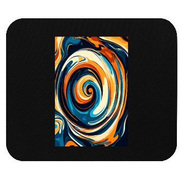 Discover Blue Serenity with Golden Tides Mouse Pads