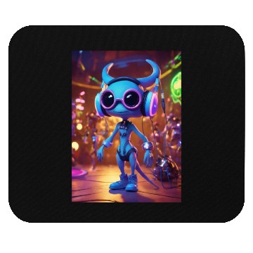 Discover adorable stylish alien carto Mouse Pads
