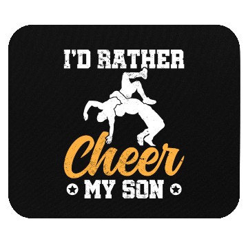 Discover Wrestler Dad Funny Wrestling Mom Mouse Pads