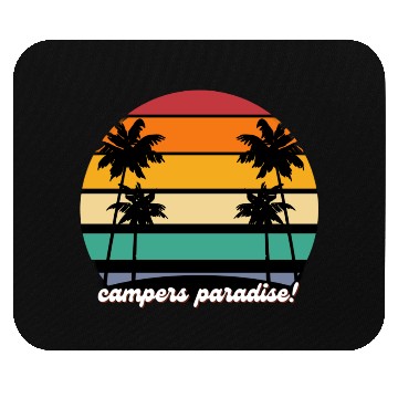 Discover Campers Paradise camping Mouse Pads