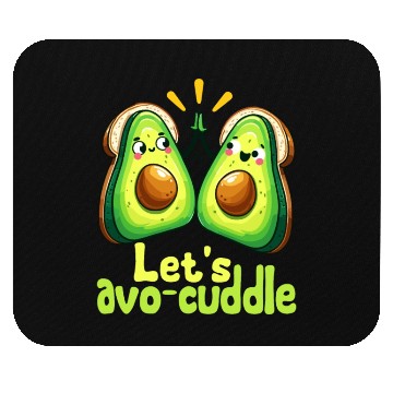 Discover Let's Avo-Cuddle Cute Avocado Love Mouse Pads