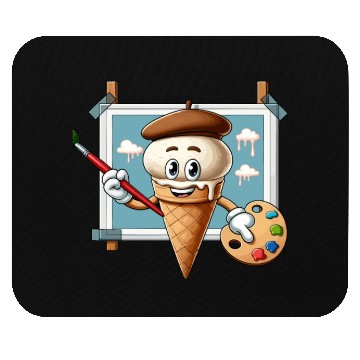 Discover Creative Ice Cream Character Masterpiece Mouse Pads