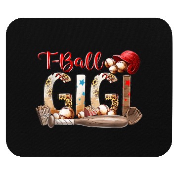 Discover Leopard T-ball Gigi For Baseball Lover Mouse Pads