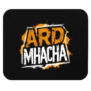 Discover Armagh Ireland Irish Gaeilge in County Colours Mouse Pads