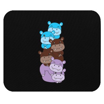 Discover Androsexual Flag Pride Lgbtq Cute Hippo Mouse Pads
