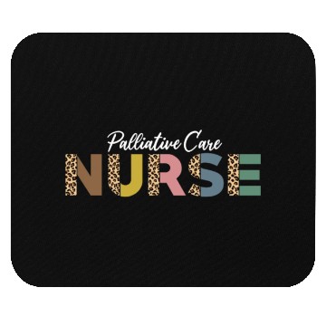 Discover Palliative Care Nurse Leopard Pattern Design Mouse Pads