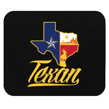 Discover Texas Texan Mouse Pads