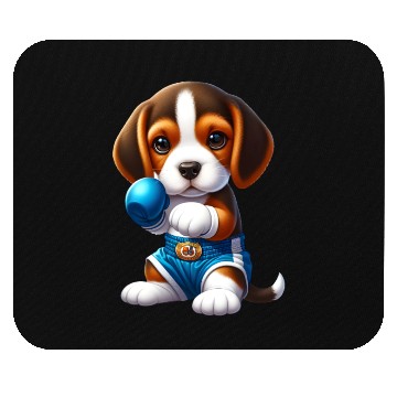 Discover Muay Thai Beagle Mouse Pads