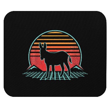 Discover Donkey 80s Animal Lover Mouse Pads