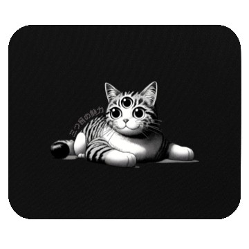 Discover Three-Eyed Cat Enigma: A Mystical Japanese Marvel Mouse Pads
