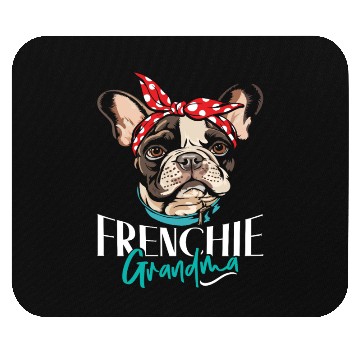 Discover French Bulldog Lovers FRENCHIE GRANDMA Funny Mouse Pads