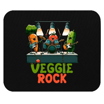 Discover Veggie Rocks Concert Band Performance Mouse Pads