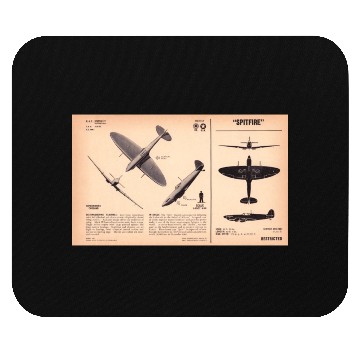 Discover Spitfire Recognition Sheet Mouse Pads