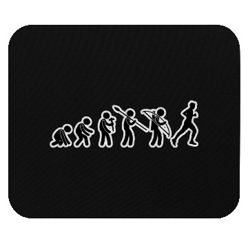Discover Evolution Running Black Grunge Mouse Pads