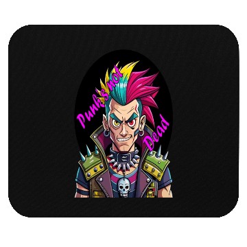 Discover Rebel's Gaze: A Tribute to Punk's Resilience Mouse Pads