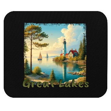Discover Great Lakes USA - Sailing and Motorboating Mouse Pads