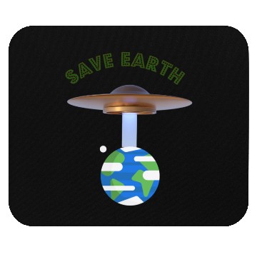 Discover Save Earth, UFOs and Aliens, Climate Change Mouse Pads