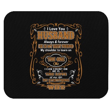 Discover I Love My Husband Mouse Pads