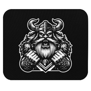 Discover Powerful Viking Warrior Version 6 Mouse Pads