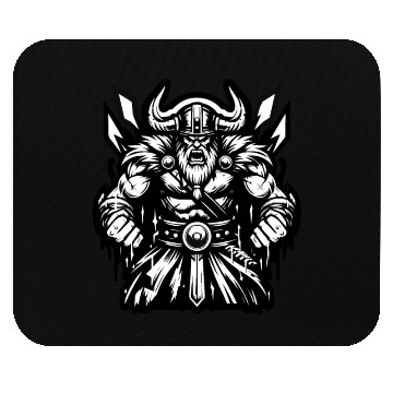 Discover Powerful Viking Warrior Version 2 Mouse Pads