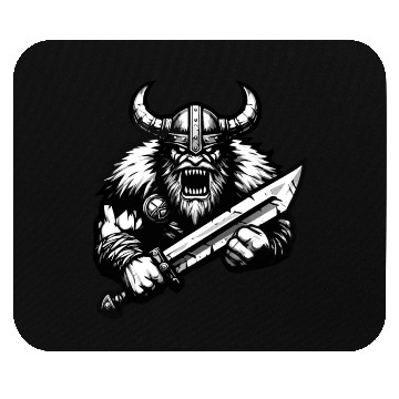 Discover Powerful Viking Warrior Version 3 Mouse Pads