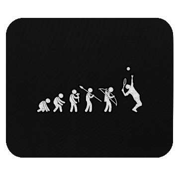 Discover Evolution Tennis White Grunge Mouse Pads