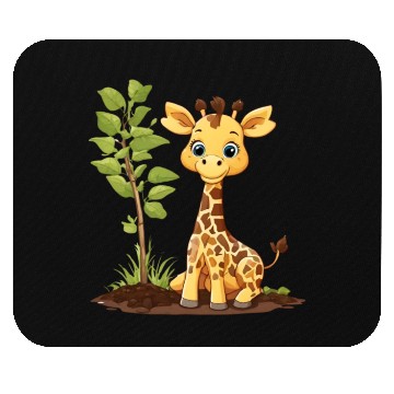 Discover Earth Day Giraffe: Vibrant, Cute Design Mouse Pads