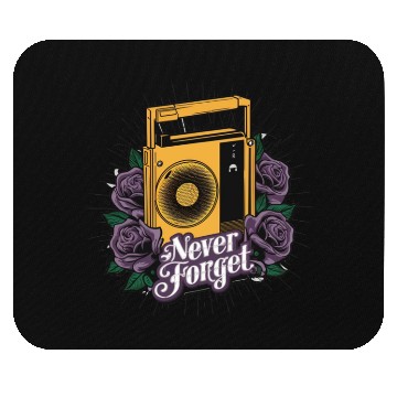 Discover walkman yellow Mouse Pads