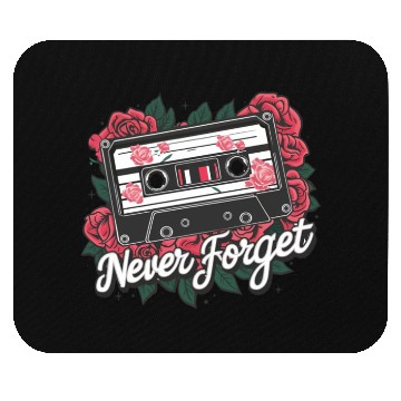 Discover A cassette tape colored with roses Mouse Pads