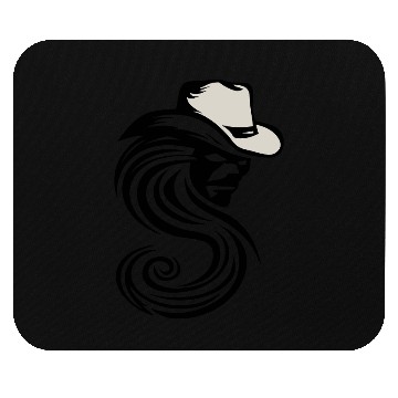 Discover Dust Devil Cowboy Design Vector 2 Colors Mouse Pads