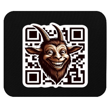Discover Qr Code Goat: Scan for Baaa-mazing Content! Mouse Pads