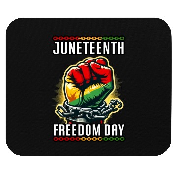 Discover Juneteenth breaking chains, embracing freedom Mouse Pads