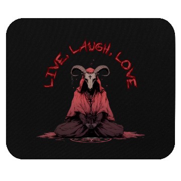 Discover Live, Laugh, Love Baphomet Mouse Pads