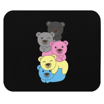 Discover Polygender Flag Pride Lgbtq Cute Bear Mouse Pads