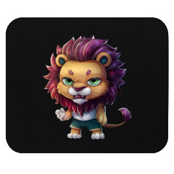 Discover Cute And Majestic Chibi Lion Mouse Pads