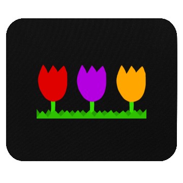 Discover Three cute tulips Mouse Pads