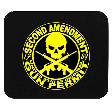 Discover 2nd Amendment Gun Permit © WhiteTigerLLC.Com Mouse Pads