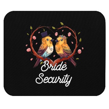Discover Bride Security Wedding Little Ring Bear Mouse Pads