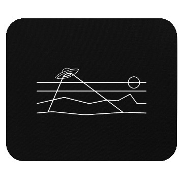 Discover Beyond Earth creative minimal design Mouse Pads