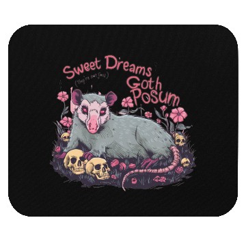 Discover sweet dreams goth possum Street Cats Squad Mouse Pads