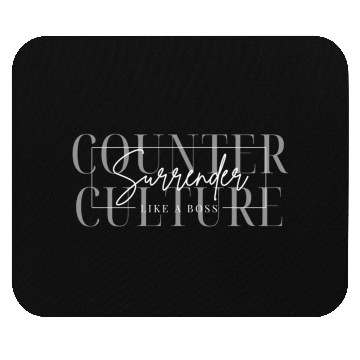 Discover Gray n White Like a Boss Mouse Pads