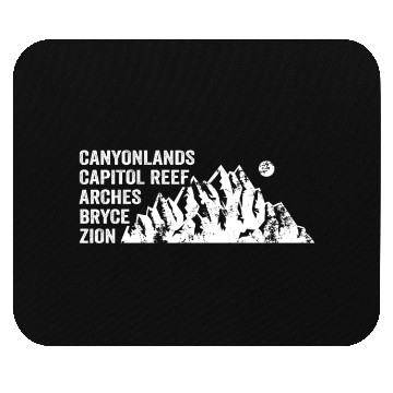Discover Explore Utah National Parks Mountains Mouse Pads