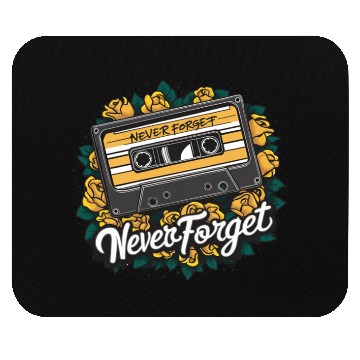 Discover A cassette tape colored with roses 8 Mouse Pads