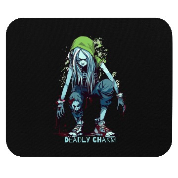 Discover Deadly Charming Zombie Girl Mouse Pads